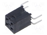 Conector şiruri pini soclu tată PIN 4 de trecere drept THT SAMTEC
