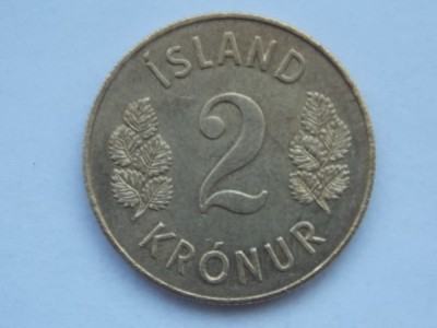 2 KRONUR 1966 ISLANDA foto