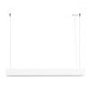 Lustră Suspendată Spark Alb Din Oțel Cu 1 Bec, Design Geometric Modern De Interior
