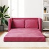 Gossi canapea extensibila de podea 2 in 1, rosu vin, 122x204x55 cm