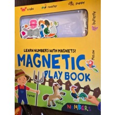 Magnetic play book - Learn numbers with magnets! (Carte de joaca cu magneti. Invata numerele cu magnetii! - limba engleza)