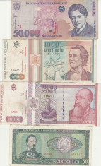 Romania Lot 9 Bancnote 1966-1996 foto
