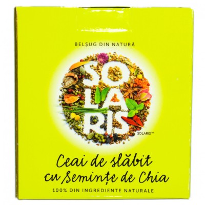 CEAI DE SLABIT CU SEMINTE DE CHIA (20dz x2g) 40g SOLARIS foto