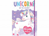 Cumpara ieftin Unicorni - Set de colorat cu creioane si autocolante, Kreativ