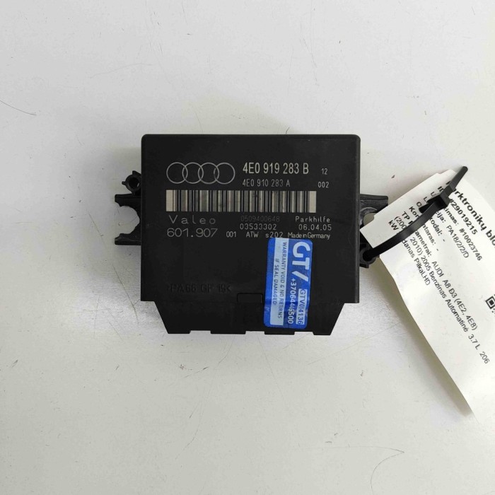 Unitate de control senzor de parcare PDC AUDI A8 D3 4E2, 4E8 2005 OEM: 4E0919283B,4E0910283A 29019215