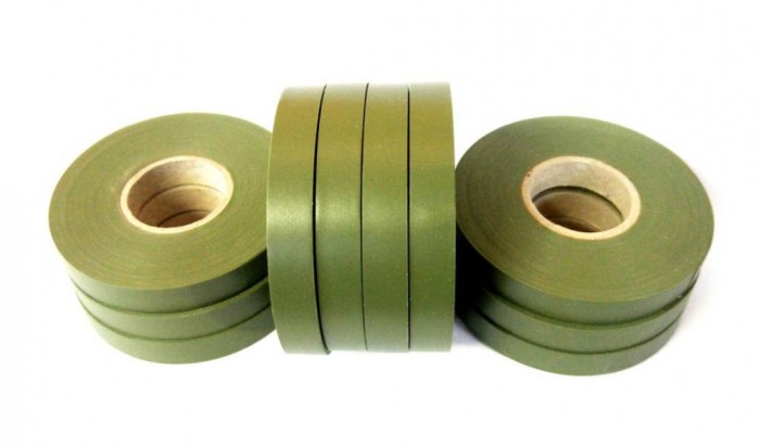 Set banda pentru aparat de legat via, vita de vie, 10 role, 26 metri rola, 150 microni, verde, Italia