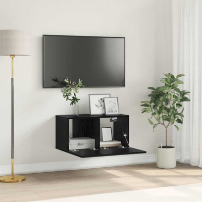 vidaXL Cabinet TV Negru 60 x 30 x 30 cm Lemn compozit 875170 foto
