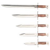Cumpara ieftin Set 5 cutite de vanatoare DEPOX&reg;, Ak Undercover, otel inoxidabil, maro, teaca inclusa