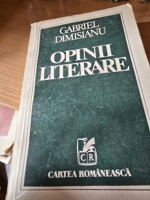 GABRIEL DIMISIANU - OPINII LITERARE foto
