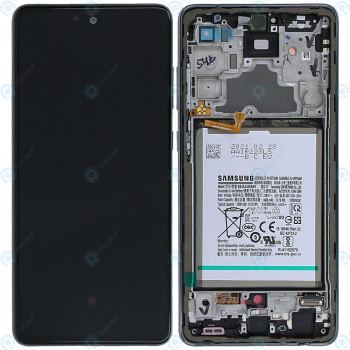 Samsung Galaxy A72 (SM-A725F SM-A726B) Capac frontal al modulului de afișare + LCD + digitizer + baterie negru minunat GH82-25542A GH82-25541A