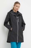Helly Hansen geaca femei, culoarea negru, de tranzitie, 55964