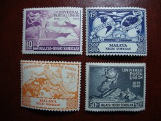 MALAYA NEGRI SEMBILAN 1949 SERIE UPU MH