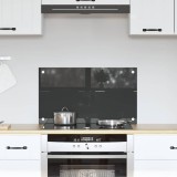 Contrablat Bucatarie Gri Inchis 70x40x0.6cm Sticla Securizata vidaXL Protectie Perete Rezistent Caldura Montaj Facil