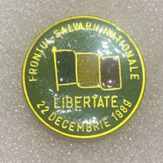 Insigna Frontul Salvării Naționale Libertate 22 Decembrie 1989