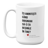 Cana alba ceramica Iti amintesti cand obisnuiai, INOVATIX&reg;. 330 ml, Oem