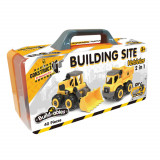 Kit STEM de construit Vehicule de santier 2 in 1, 40 piese