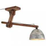 VidaXL Lampă de tavan 25 W, argintiu vintage, 105x30x65-108 cm, E27