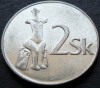 Moneda 2 COROANE - SLOVACIA, anul 1993 * cod 235 C, Europa