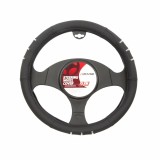 Manson volan Elegance - &Oslash; 37-39cm - Negru/Crom Garage AutoRide