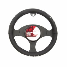 Manson volan Elegance - &amp;Oslash; 37-39cm - Negru/Crom Garage AutoRide foto