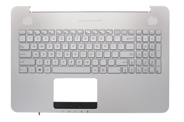 Carcasa superioara cu tastatura palmrest Laptop, Asus, VivoBook Pro N552, N552V, N552VX, N552VW, N552VX-1A, 13N0-SHA0311, 90NB09P1-R31US0, iluminata,