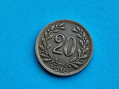 20 Heller 1918 Austria-Calitate! foto