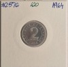 420 Austria 2 Groschen 1964, KM#2876, Europa