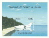 Gambia 2000 - Transporturi , Aviatie , Colita dantelata , MNH,Mi.Bl.503