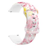 Cumpara ieftin Curea silicon, compatibila Samsung Galaxy Watch 4 Classic, 46mm, VD Very Dream&reg;, Quick Release, Flower Candy