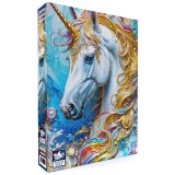 Puzzle Black Sea Creaturi prețioase - Unicorn - 500 de piese