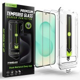Folie Samsung Galaxy S26 Plus, deblocare prin amprenta, Asteroid GSM TitanGlass CrystalHD, transparenta (Pachet 2 buc.)