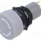 Comutator acționat prin apăsare 16mm gri EAO 2 poziții NC x2 IP65
