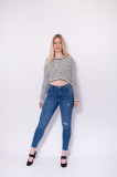 Blugi skinny Pull&amp;Bear, 38, Albastru