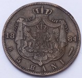Moneda 5 Bani 1884, Romania, Numismatica, Colectionari
