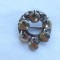 BROSA argint TRIBALA cu ZORZOANE vintage VECHE de efect SPLENDIDA unicat