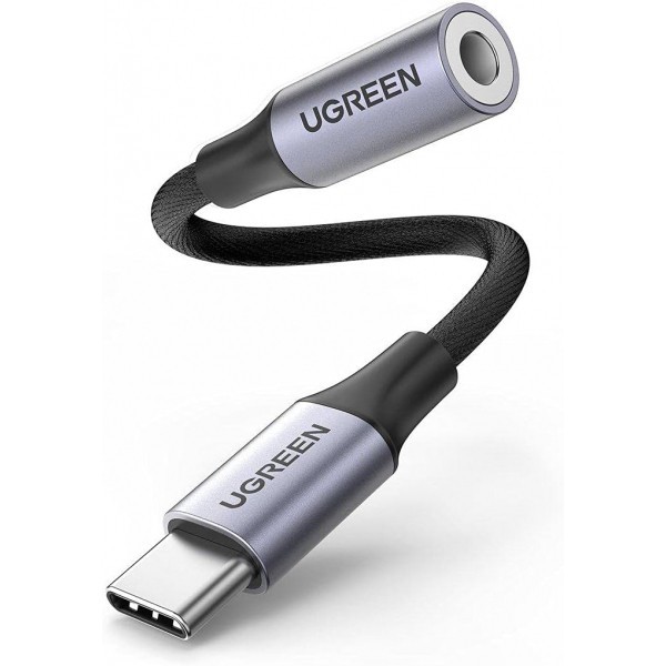 Adaptor Audio USB-C - 3.5mm UGREEN AV161, 0.15m, Gri