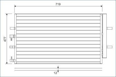 VALEO 822590 Condensator, climatizare foto