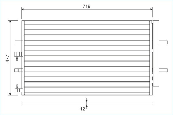 VALEO 822590 Condensator, climatizare