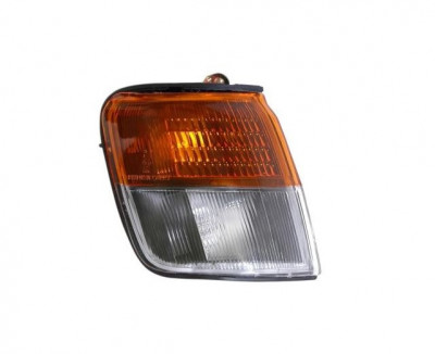 Lampa semnalizare fata cu lumina parcare MITSUBISHI PAJERO/MONTERO (V20), 01.1992-12.1995, DEPO, fata, partea dreapta, alb-galben; fara soclu bec; foto