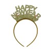 Bentita/cerc happy newyear, unisize, auriu, Oem
