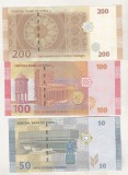 bnk bn Siria set 3 bancnote 2021 unc - 50+100+200 lire