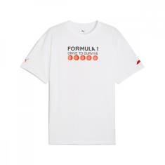 Formula 1 tricou de bărbați DTS Relaxed white F1 Team 2025 - XXL