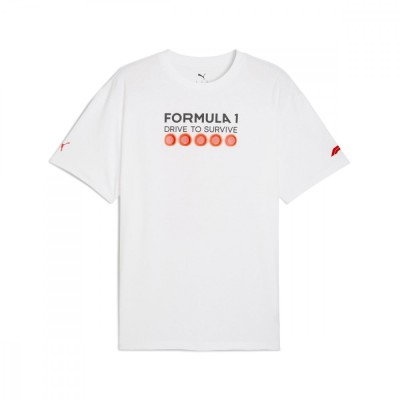 Formula 1 tricou de bărbați DTS Relaxed white F1 Team 2025 - L foto