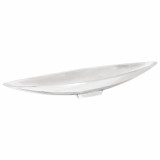 vidaXL Coș de fructe, argintiu, 53x10x9 cm, aluminiu