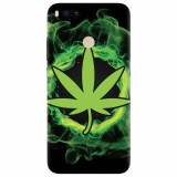 Husa silicon pentru Xiaomi Mi A1, GreenFlames