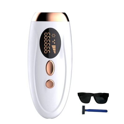Epilator IPL pentru epilare definitiva fara durere, intinerire piele acnee, pentru corp si fata, mod automat, 5 niveluri de intensitate, cap extra-lat foto