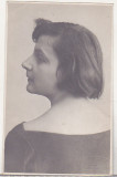 Bnk foto Portret de femeie - Foto G Maksay Galatz 1925, Alb-Negru, Romania 1900 - 1950, Portrete