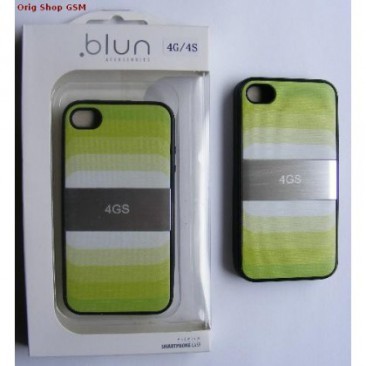 HUSA PLASTIC APPLE IPHONE 4 / 4S BLUN VERDE BLISTER foto