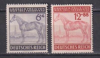 GERMANIA DEUTSCHES REICH 1943 MI. 857-858 MNH foto