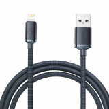 Cablu De Date De &icirc;ncărcare Rapidă Din Seria Baseus Crystal Shine USB Tip A La Lightning 2,4A 2m Negru (CAJY000101)